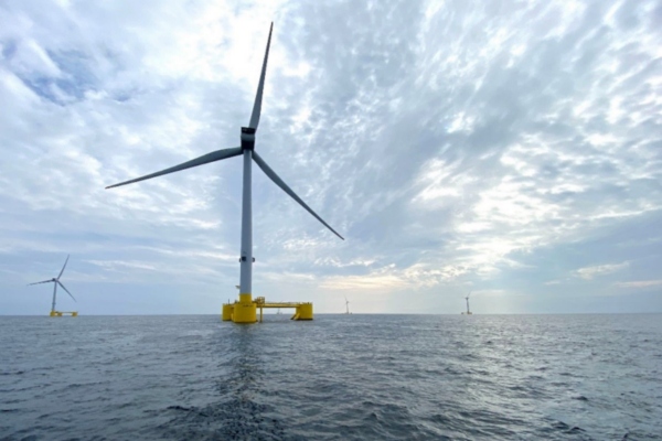 Wales' pioneering floating off-shore wind project