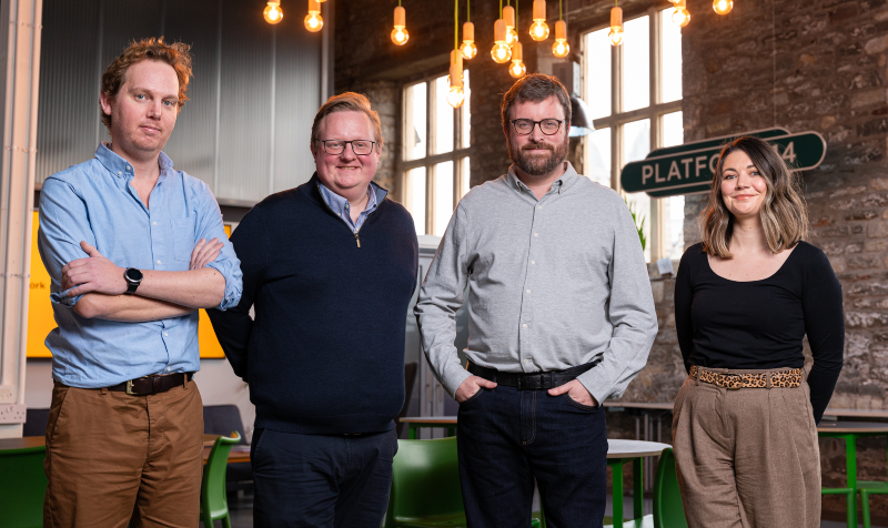 Left to right: James Newhall, Chris Peacock, John Davison, Rachel Edwards