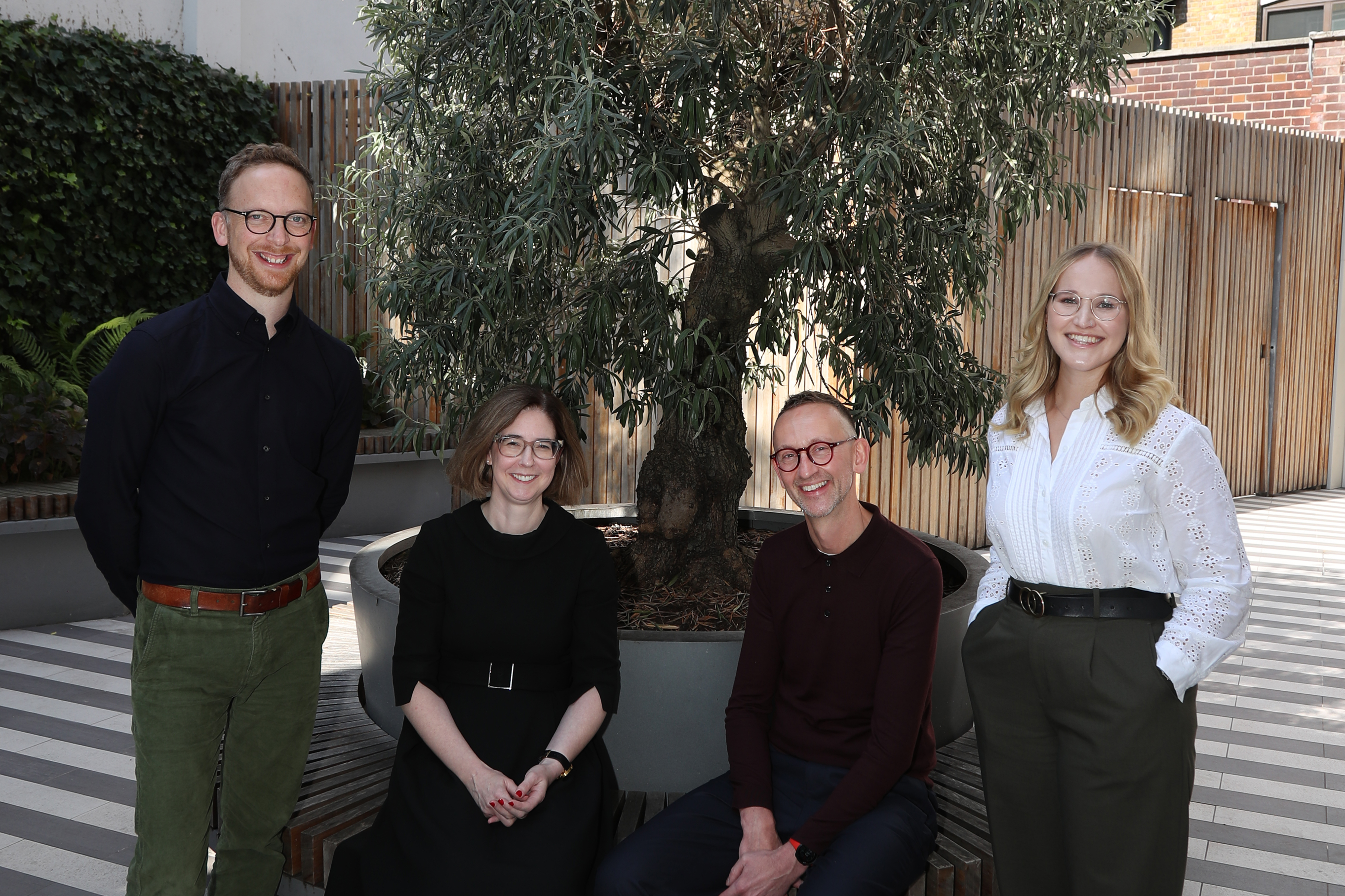 Left-Right: Andrew Malcomson (Head of EIA), Mary Mescall (Director), Andy Rickets (Strategic Director) and Abbie Becker (Senior Consultant)